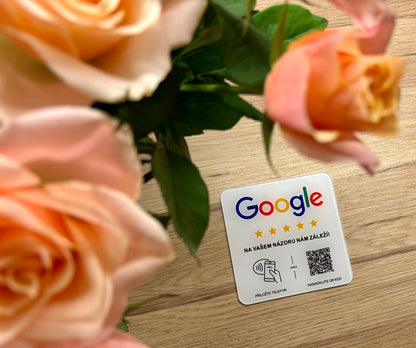 NFC a QR recenzní karta - Google